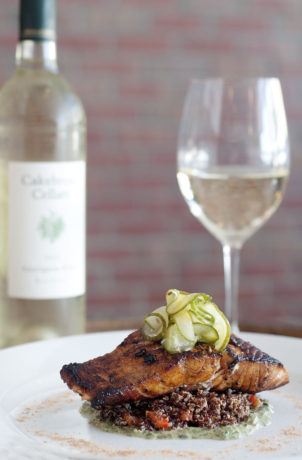 Louie's Wine Dive salmon